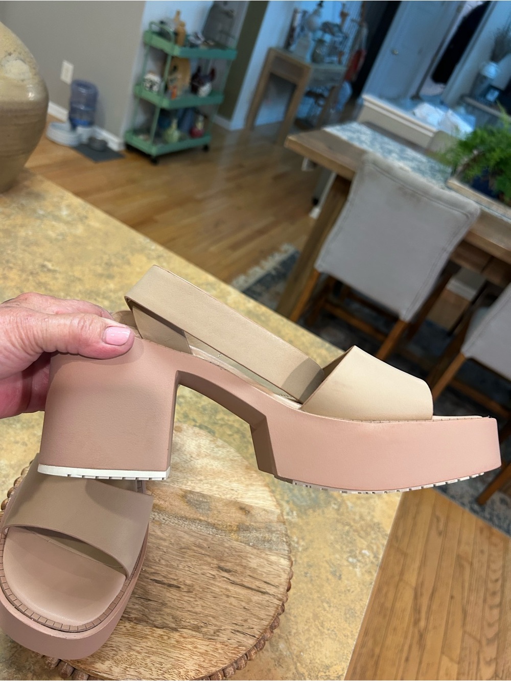 Naked Feet Iconoclost  Rosette Block Heel Sandal with Ankle Strap - Picture 12 of 15